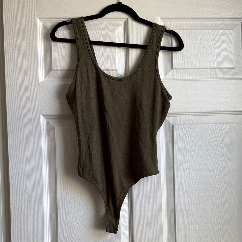Olive Green Women's Bodysuit